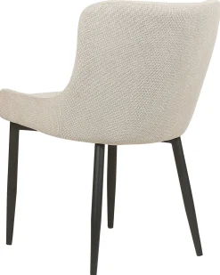 Sæt med 2 spisebordsstole EVERLY Lys Beige