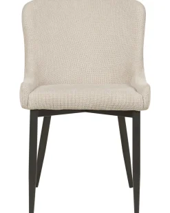 Sæt med 2 spisebordsstole EVERLY Lys Beige