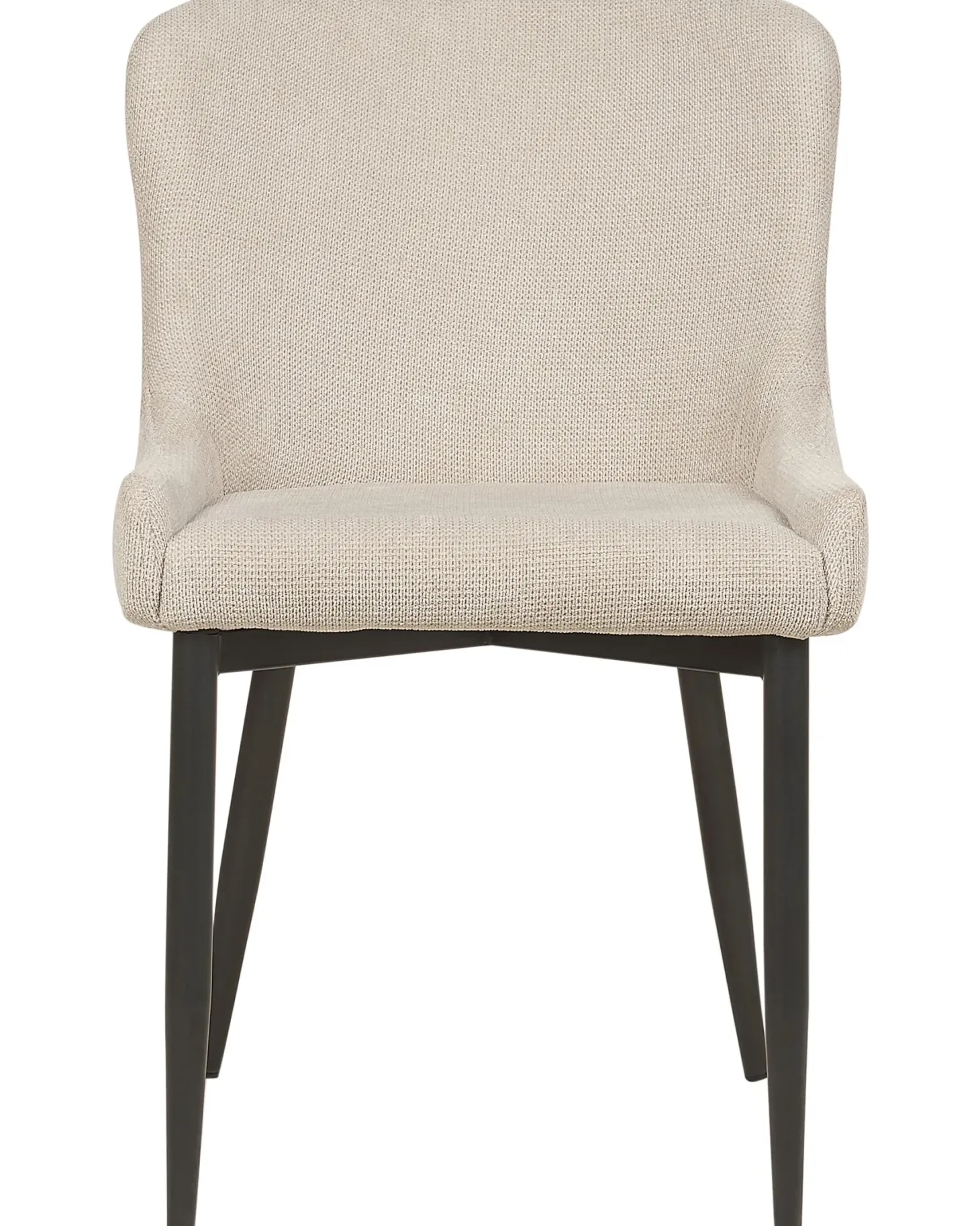 Sæt med 2 spisebordsstole EVERLY Lys Beige