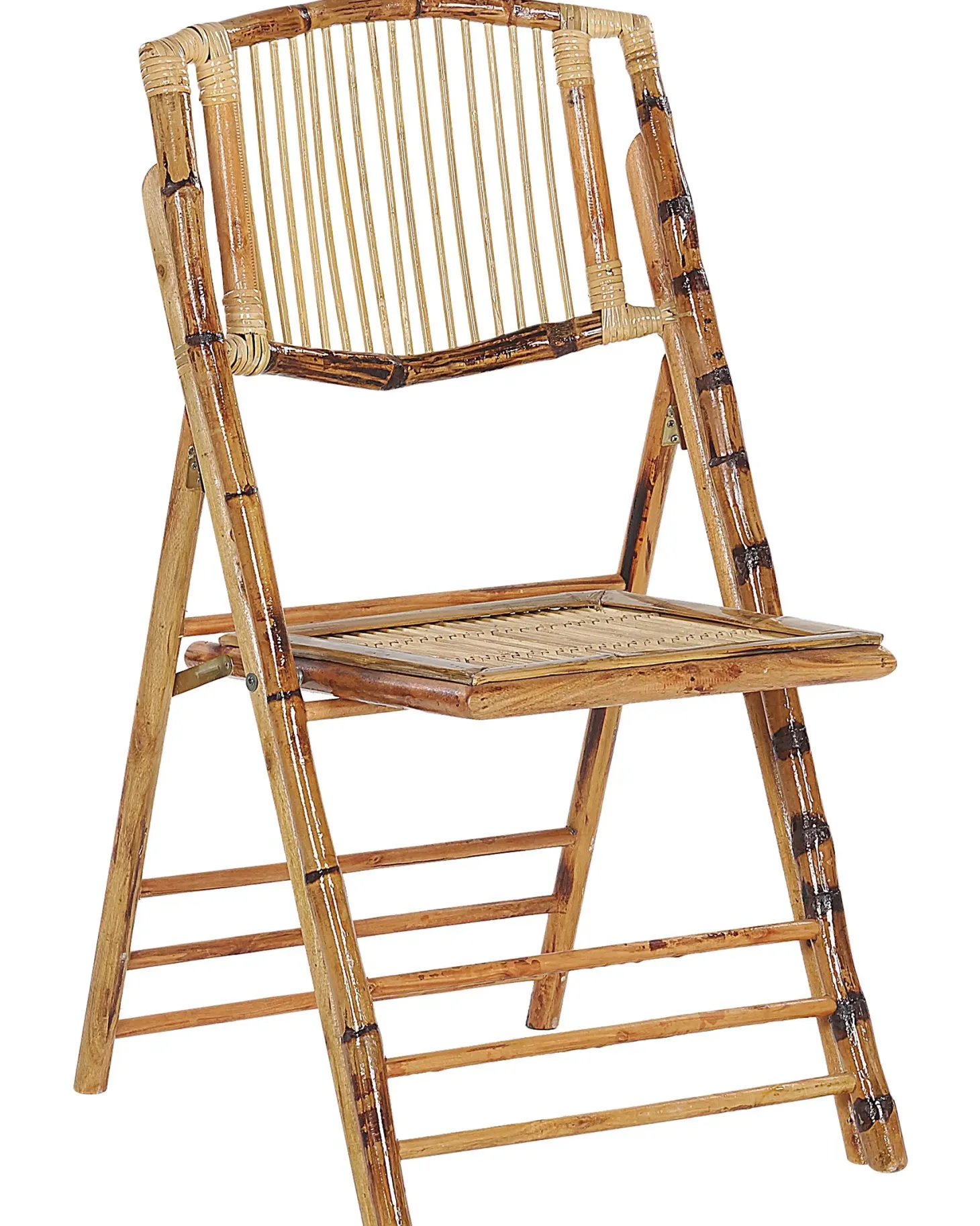 Sæt med 4 spisebordsstole Foldbar TRENTOR Bambus Naturlig
