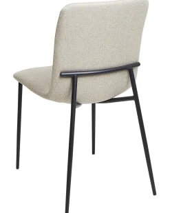 Sæt med 4 spisebordsstole GLENDIVE Lys Beige