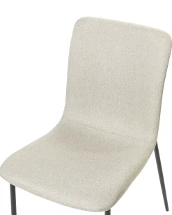 Sæt med 4 spisebordsstole GLENDIVE Lys Beige