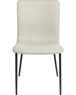 Sæt med 4 spisebordsstole GLENDIVE Lys Beige