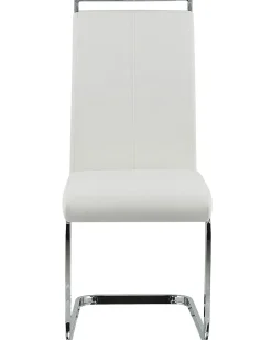 Sæt med 2 spisebordsstole GREEDIN Kunstlæder Hvid