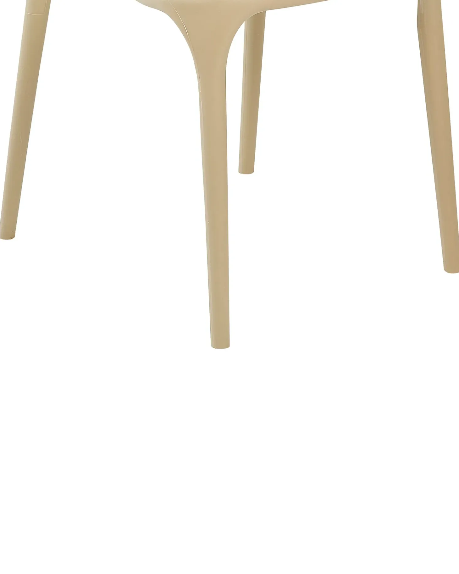 Sæt med 8 spisebordsstole GUBBIO Sand Beige