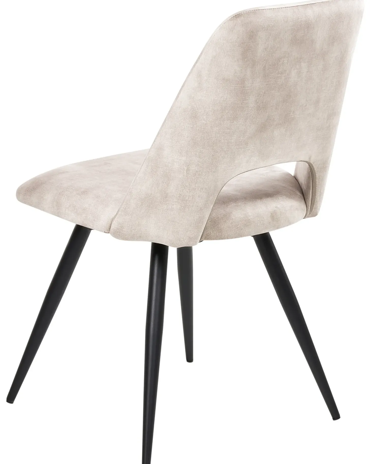 Sæt med 2 spisebordsstole HALLETT Velour Lys Beige