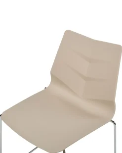 Sæt med 4 spisebordsstole HARTLEY Beige