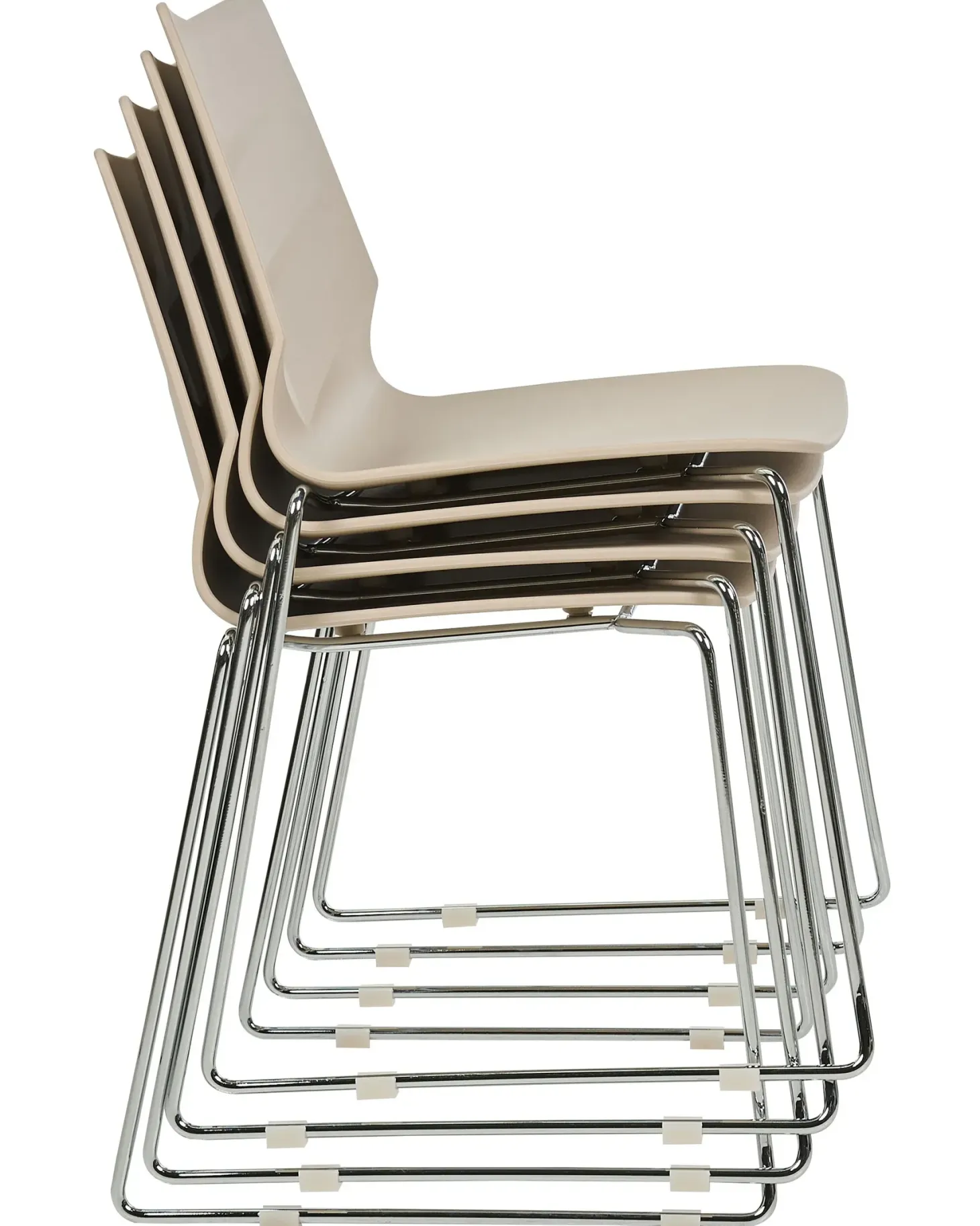 Sæt med 4 spisebordsstole HARTLEY Beige