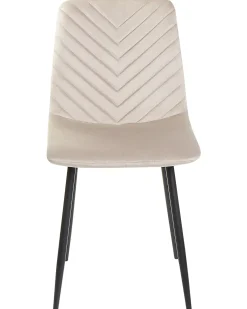 Sæt med 4 spisebordsstole HAVRE Velour Beige