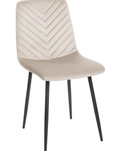 Sæt med 4 spisebordsstole HAVRE Velour Beige