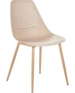 Sæt med 4 spisebordsstole HAZELTON Beige