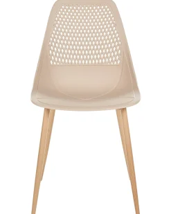 Sæt med 4 spisebordsstole HAZELTON Beige