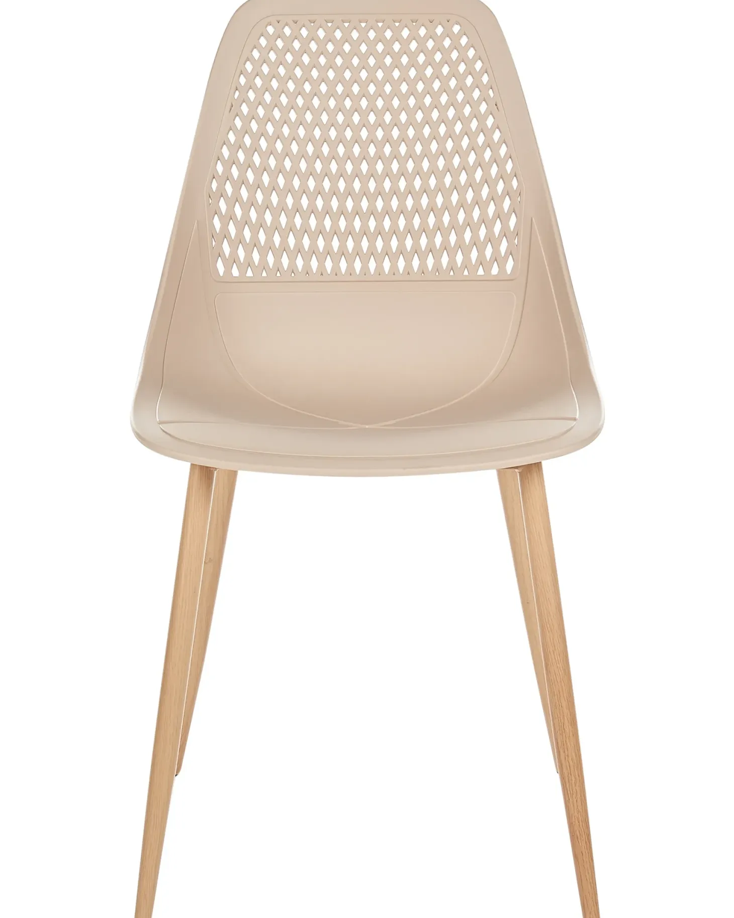Sæt med 4 spisebordsstole HAZELTON Beige