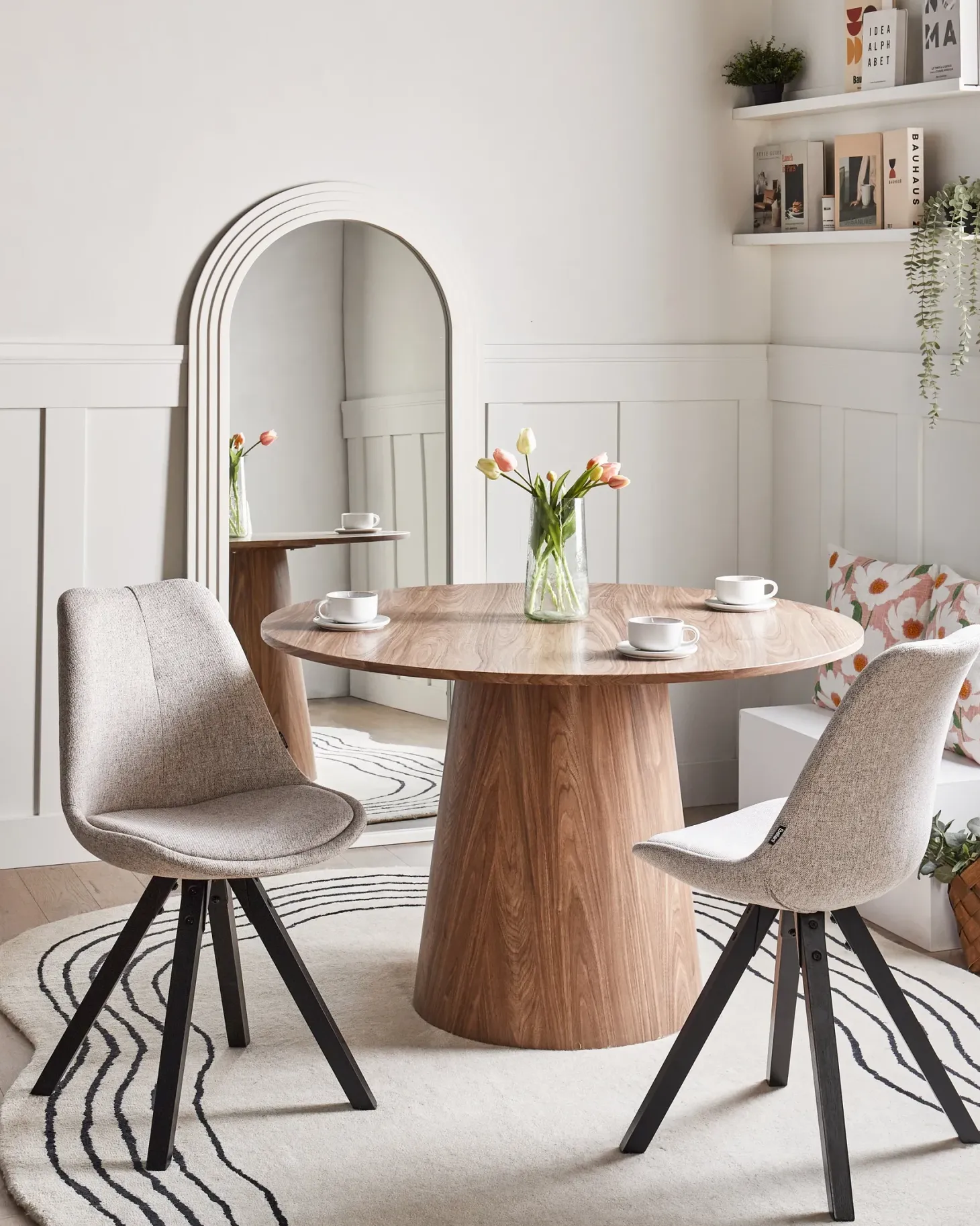 Sæt med 2 spisebordsstole HEDLEY Beige