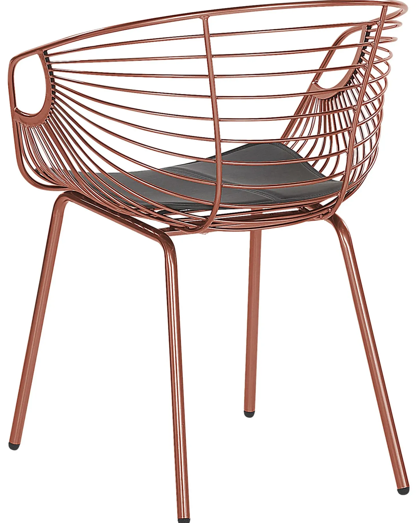 Sæt med 2 spisebordsstole HOBACK Metal Kobber