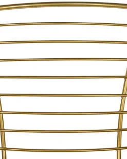 Sæt med 2 spisebordsstole HOBACK Metal Guld