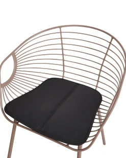 Sæt med 2 spisebordsstole HOBACK Metal Beige