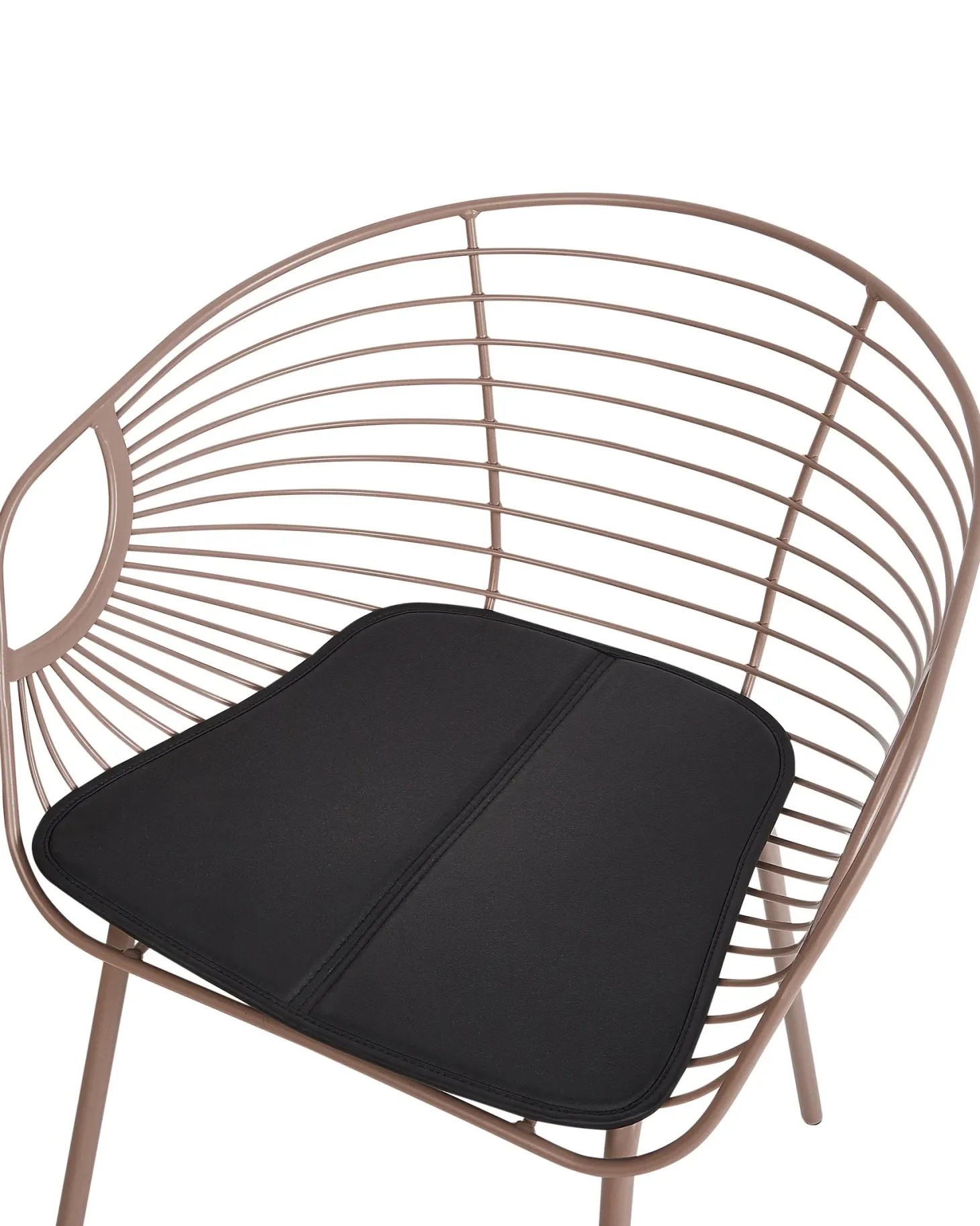 Sæt med 2 spisebordsstole HOBACK Metal Beige