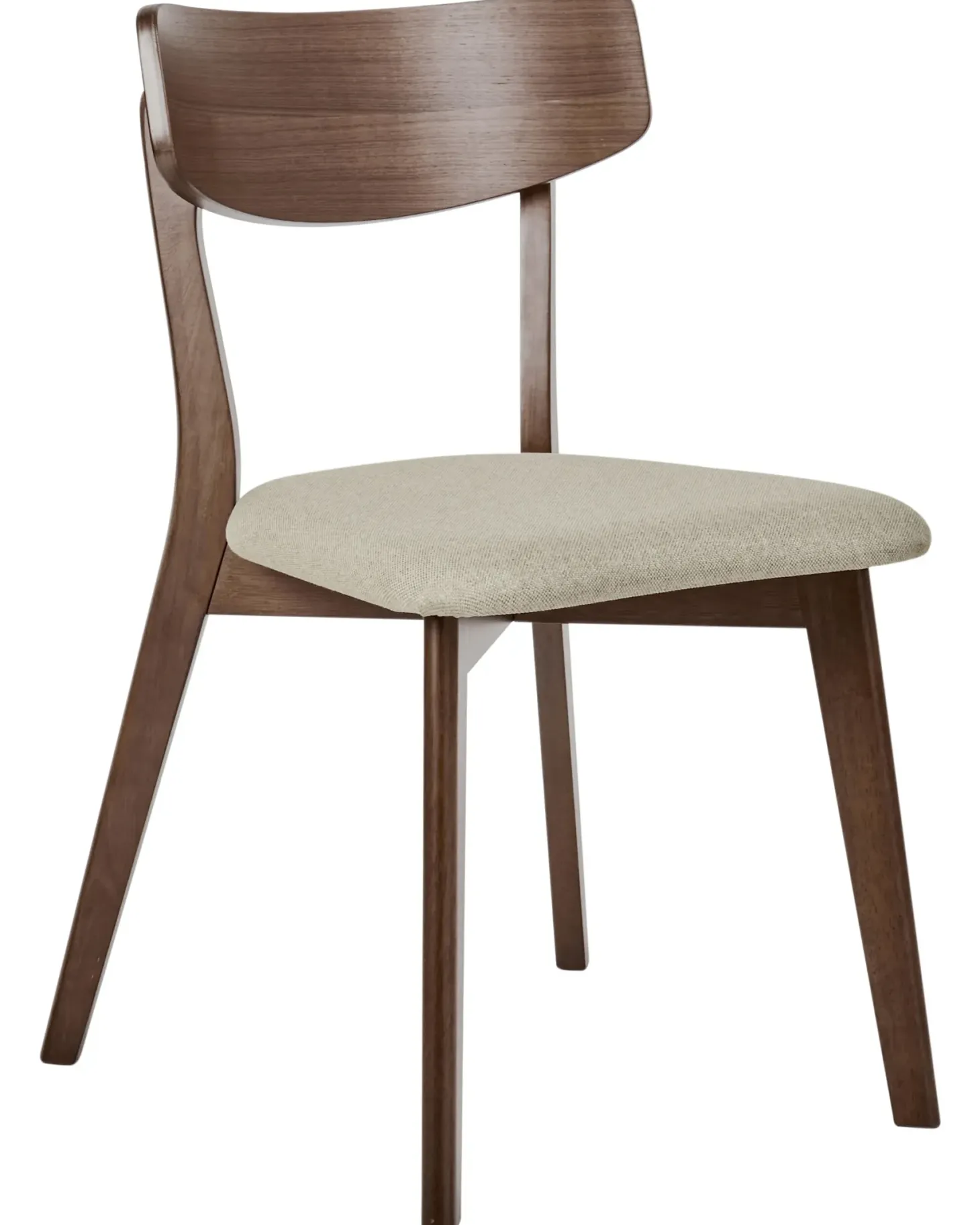 Sæt med 2 spisebordsstole HOLLY Træ Brun/beige