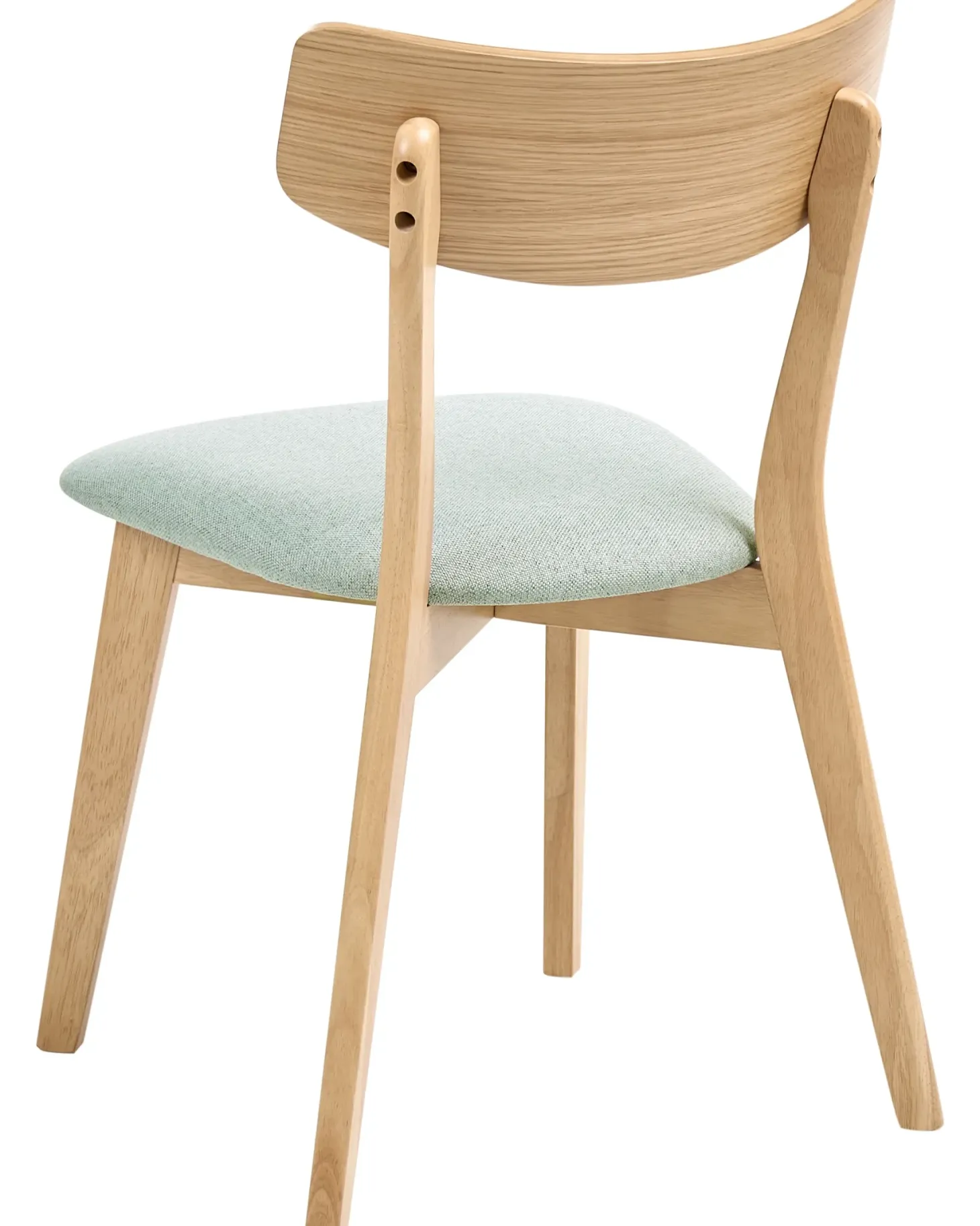 Sæt med 2 spisebordsstole HOLLY Træ Lysebrun/ Mint