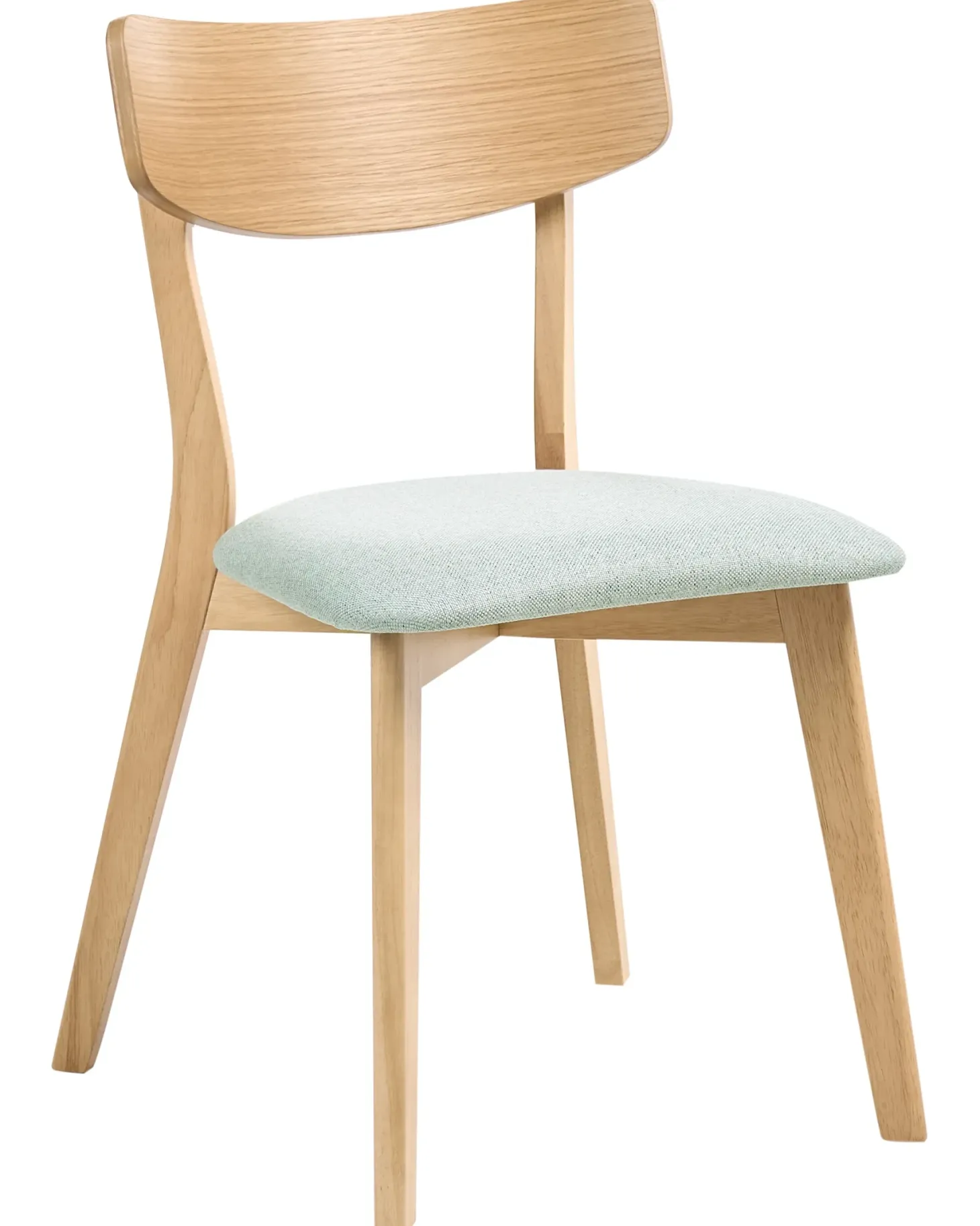Sæt med 2 spisebordsstole HOLLY Træ Lysebrun/ Mint