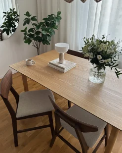 Sæt med 2 spisebordsstole HOPKINS Træ Mørkebrun