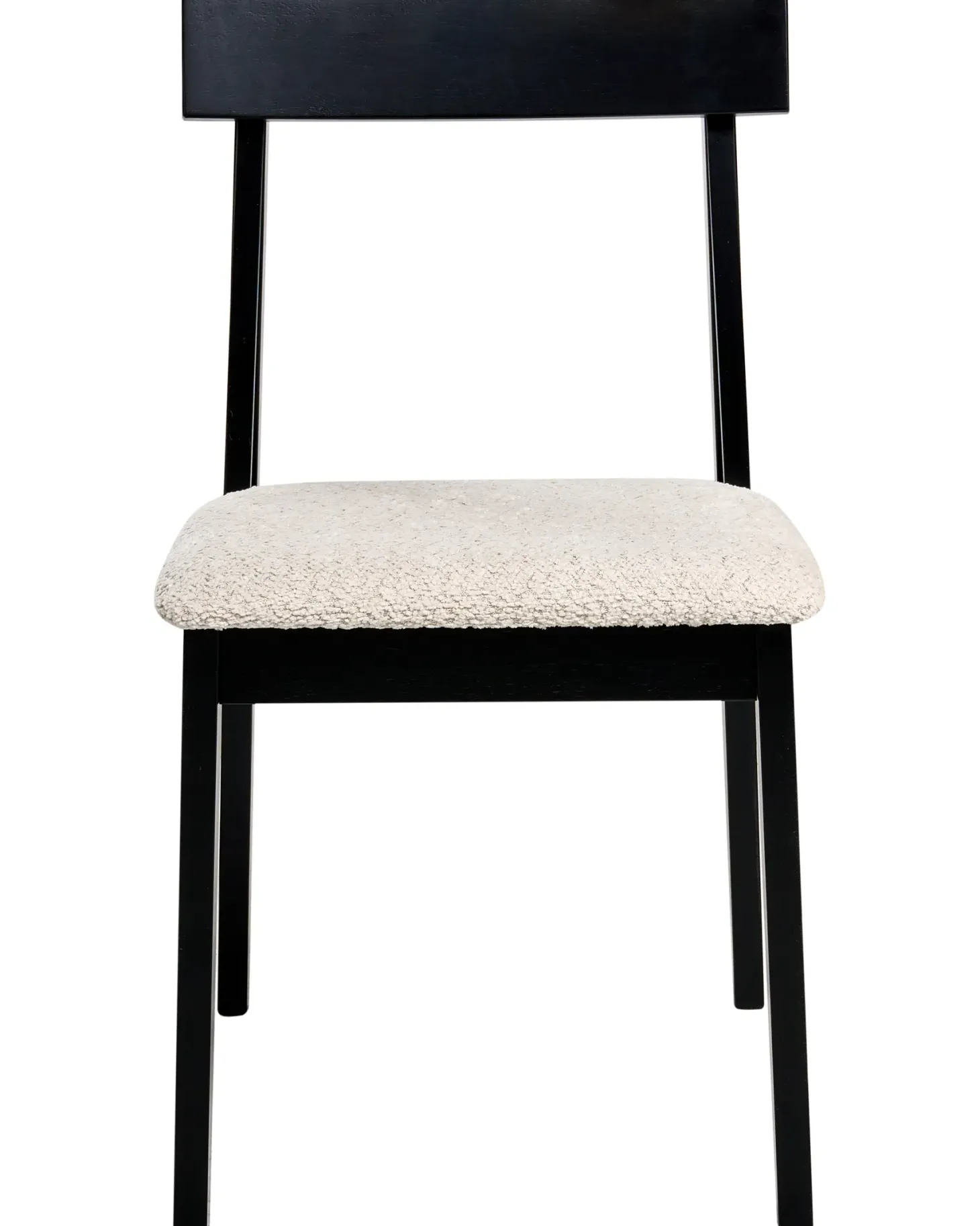 Sæt med 2 spisebordsstole ISLE Træ Sort/beige