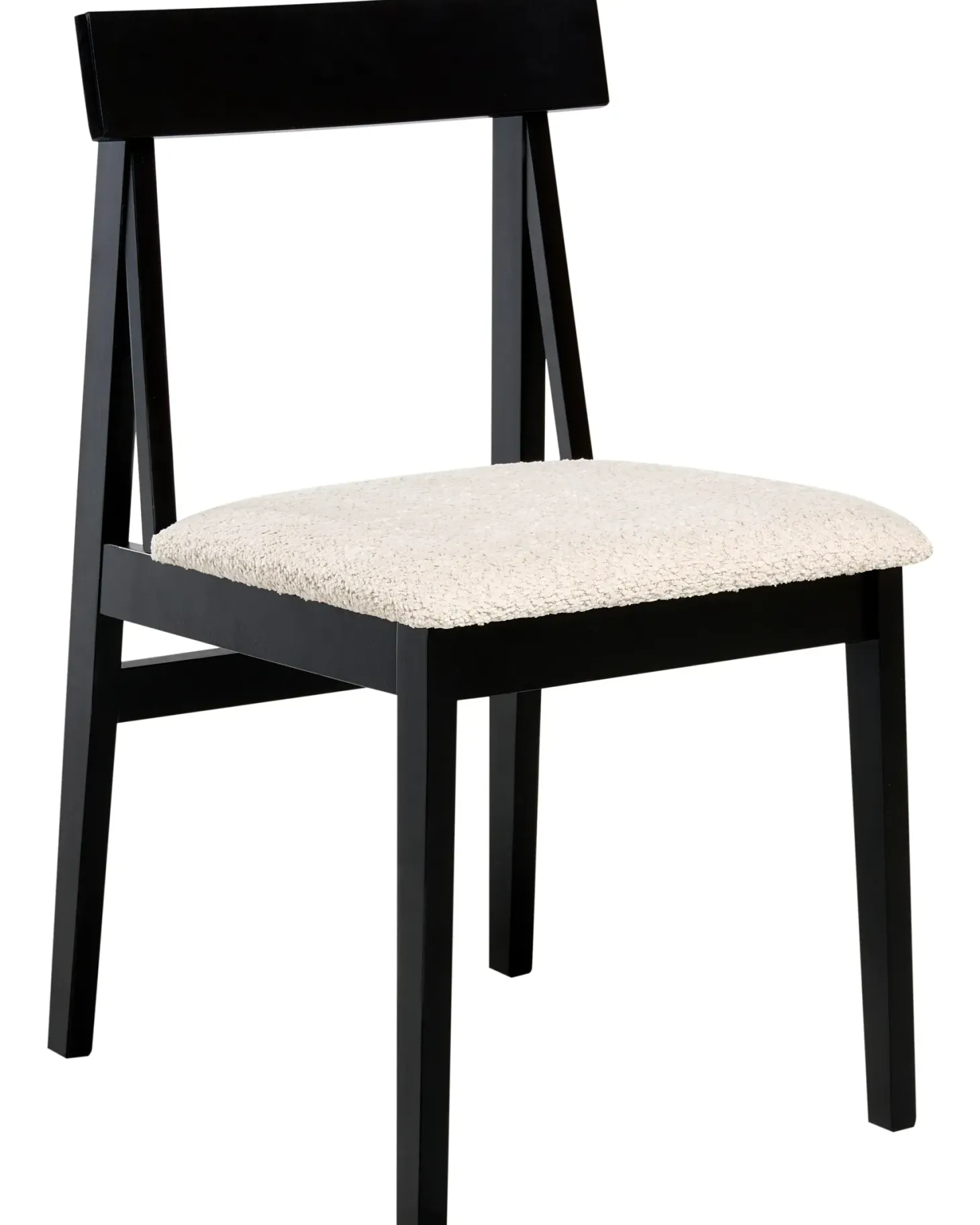 Sæt med 2 spisebordsstole ISLE Træ Sort/beige