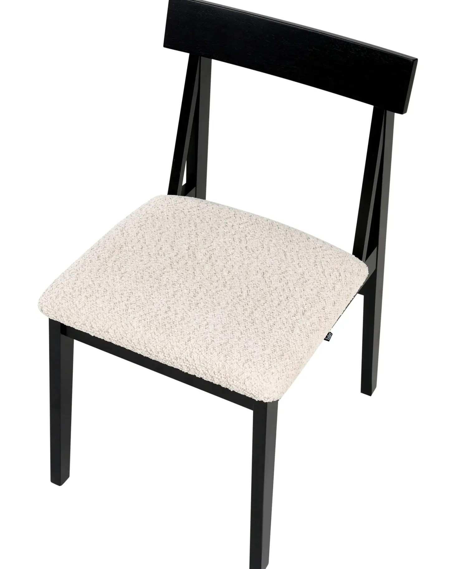 Sæt med 2 spisebordsstole ISLE Træ Sort/beige