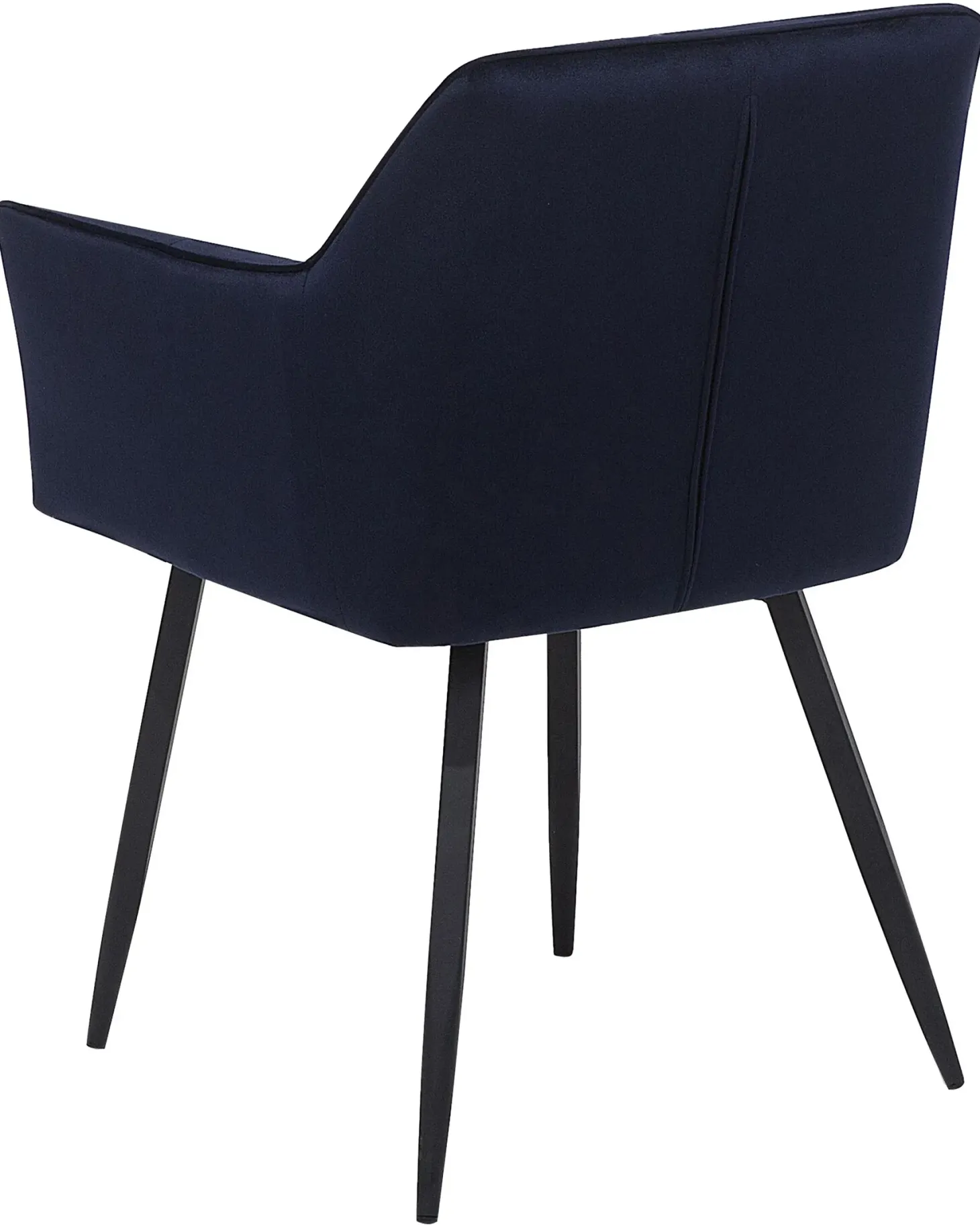 Sæt med 2 spisebordsstole JASMIN Velour Mørkeblå