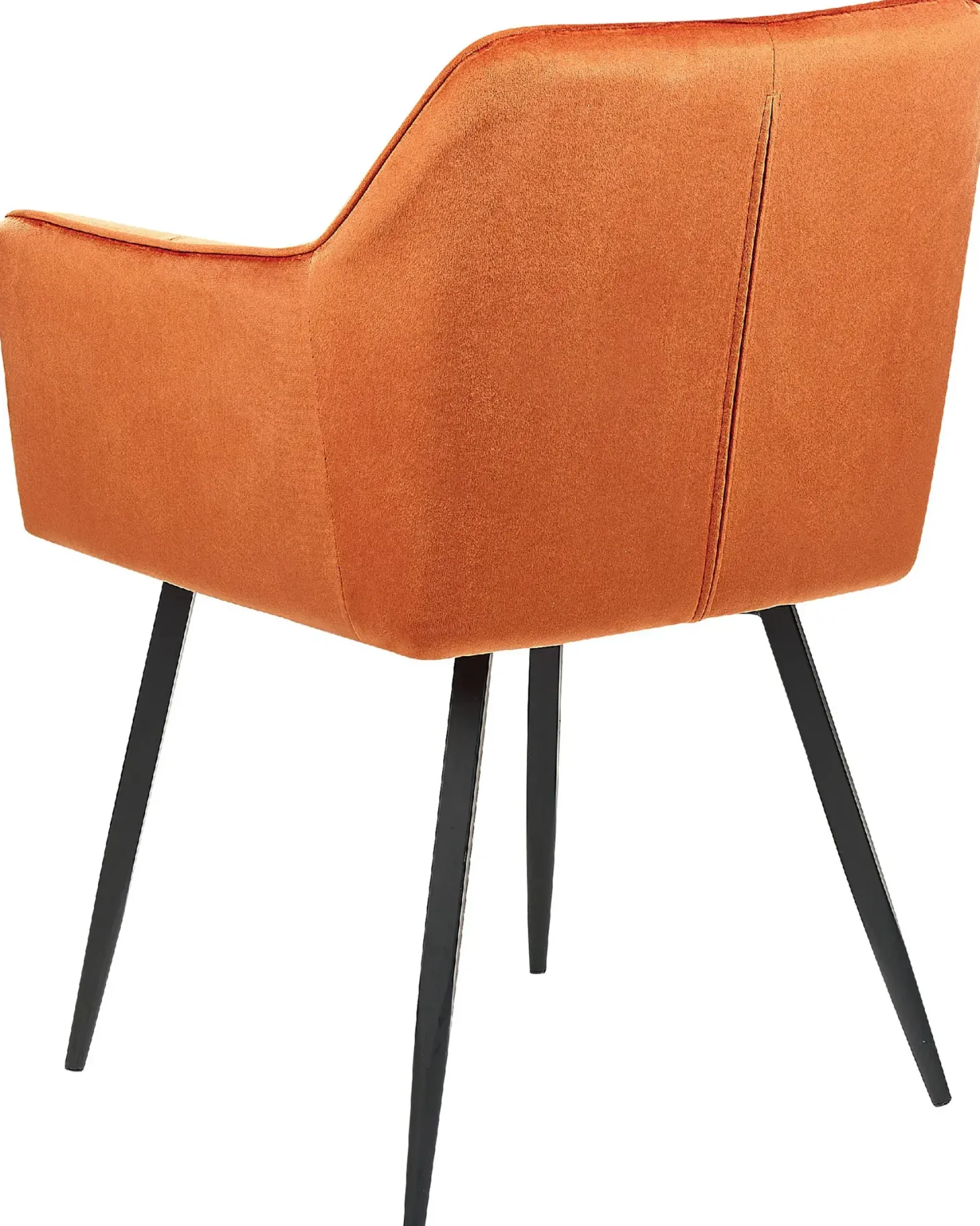 Sæt med 2 spisebordsstole JASMIN Velour Orange