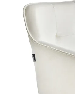 Sæt med 2 spisebordsstole JASMIN Velour Lys Beige