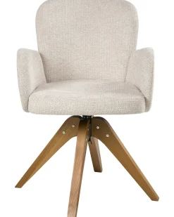 Sæt med 2 spisebordsstole JEAN Lys Beige