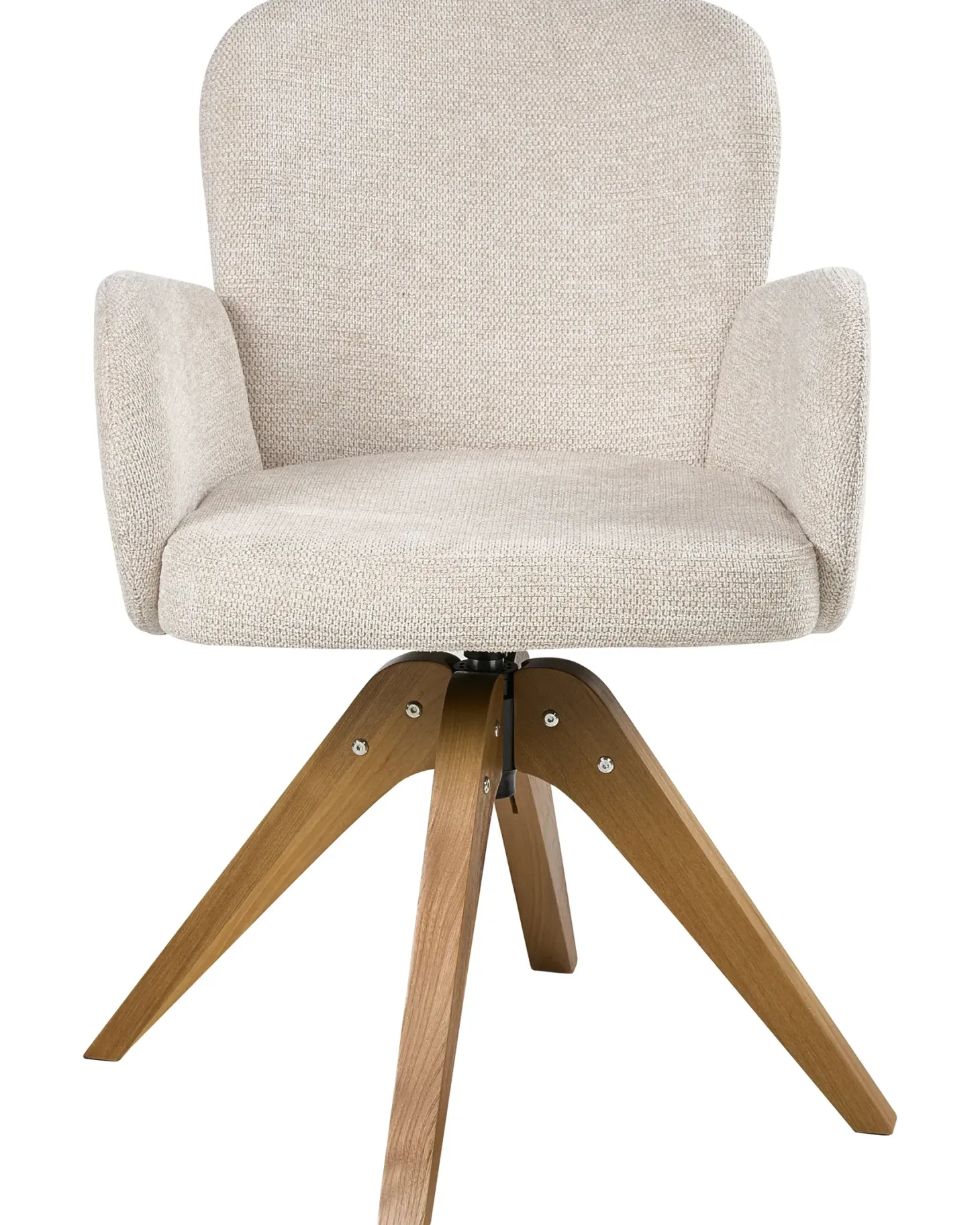 Sæt med 2 spisebordsstole JEAN Lys Beige