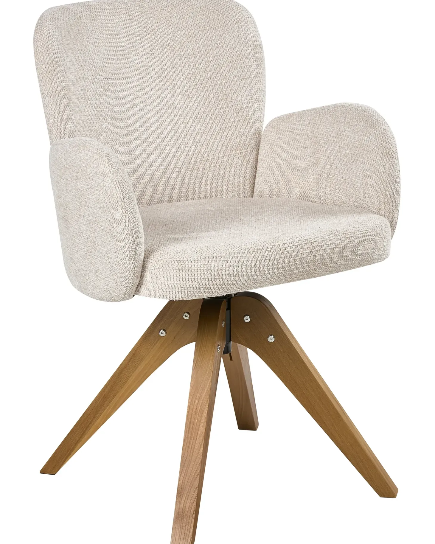 Sæt med 2 spisebordsstole JEAN Lys Beige