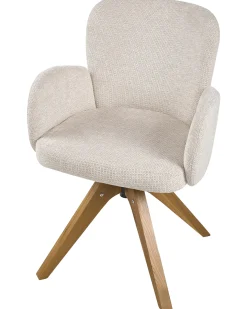 Sæt med 2 spisebordsstole JEAN Lys Beige