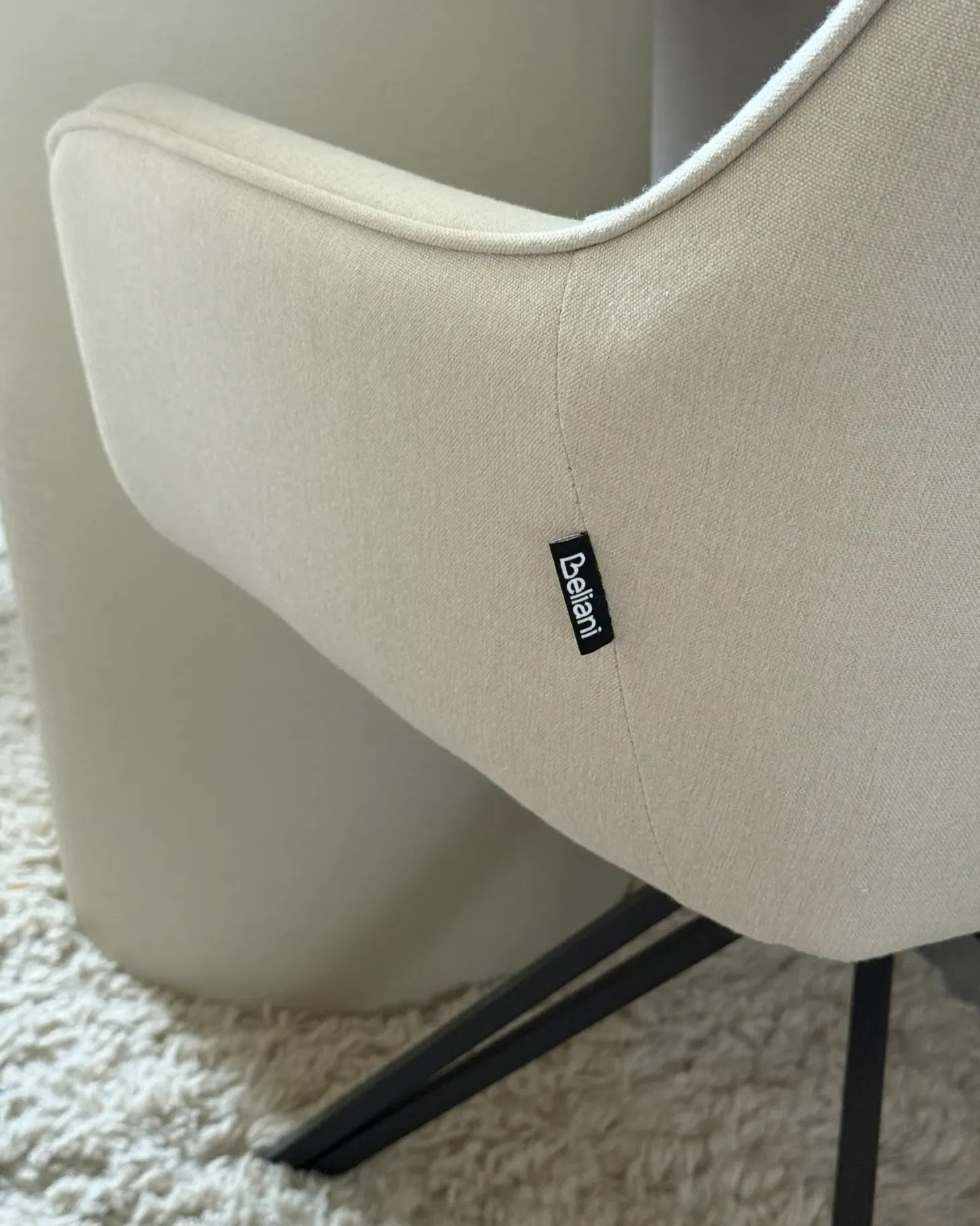 Sæt med 2 spisebordsstole JODAR Lys Beige