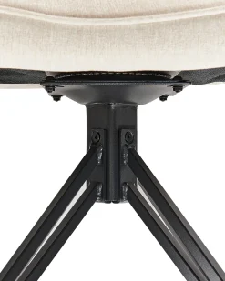 Sæt med 2 spisebordsstole JODAR Lys Beige