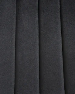 Sæt med 4 spisebordsstole KALISPELL Velour Sort