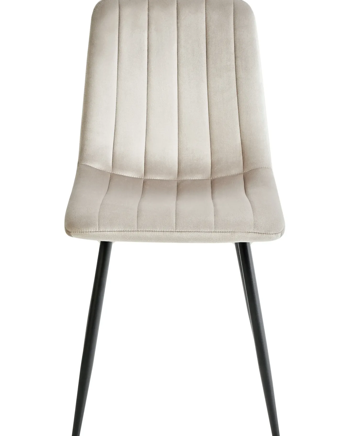 Sæt med 4 spisebordsstole KALISPELL Velour Beige