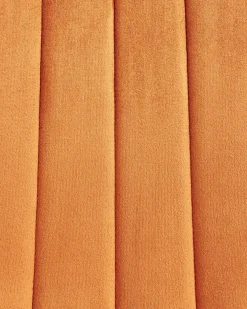 Sæt med 4 spisebordsstole KALISPELL Velour Orange