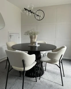 Sæt med 2 spisebordsstole KENAI Lys Beige