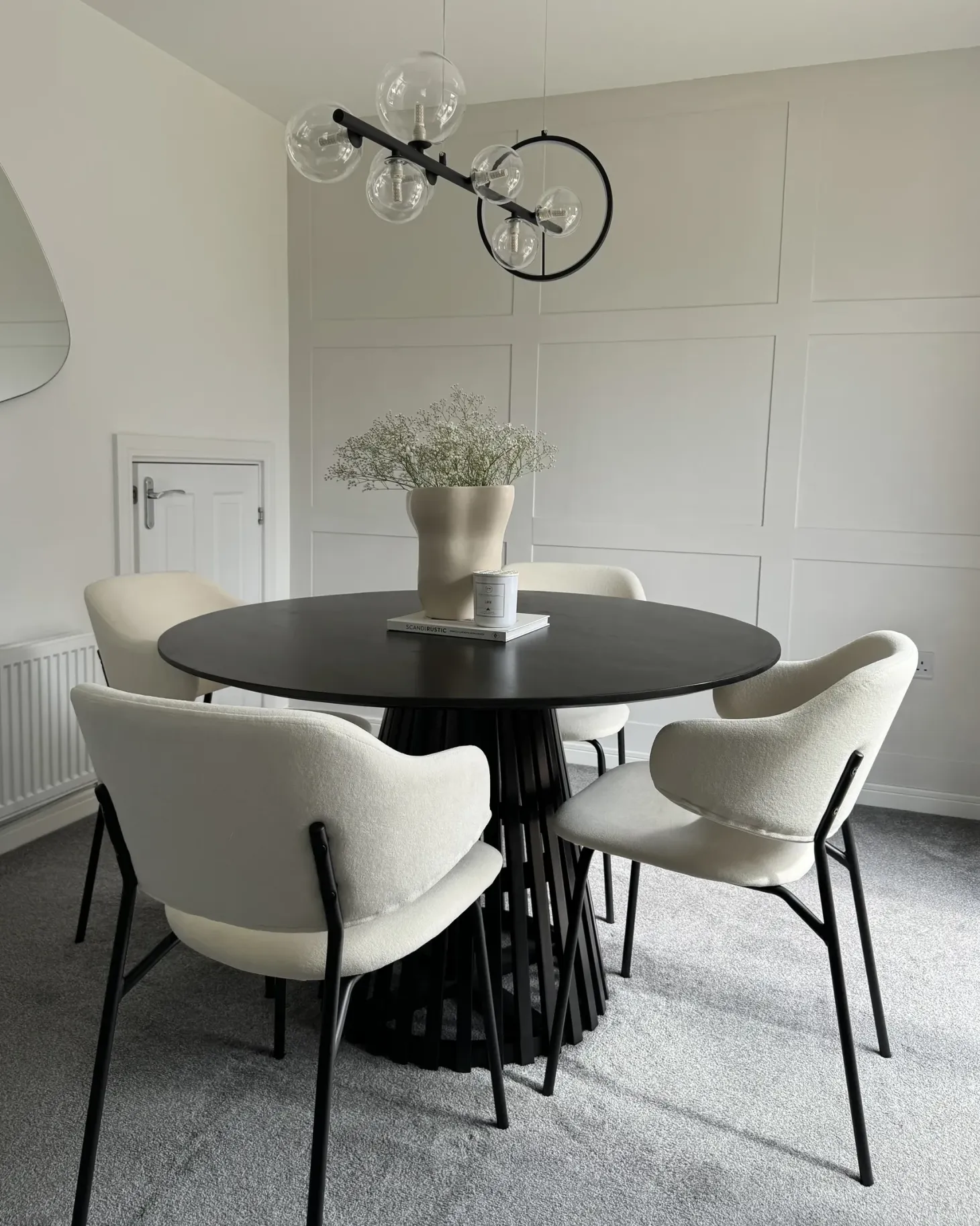 Sæt med 2 spisebordsstole KENAI Lys Beige