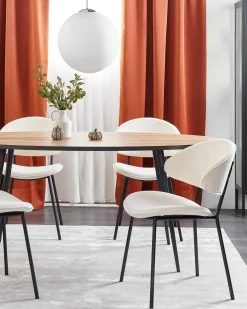 Sæt med 2 spisebordsstole KIANA Lys Beige