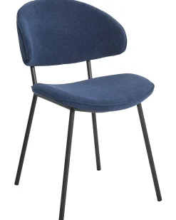 Sæt med 2 spisebordsstole KIANA Mørkeblå