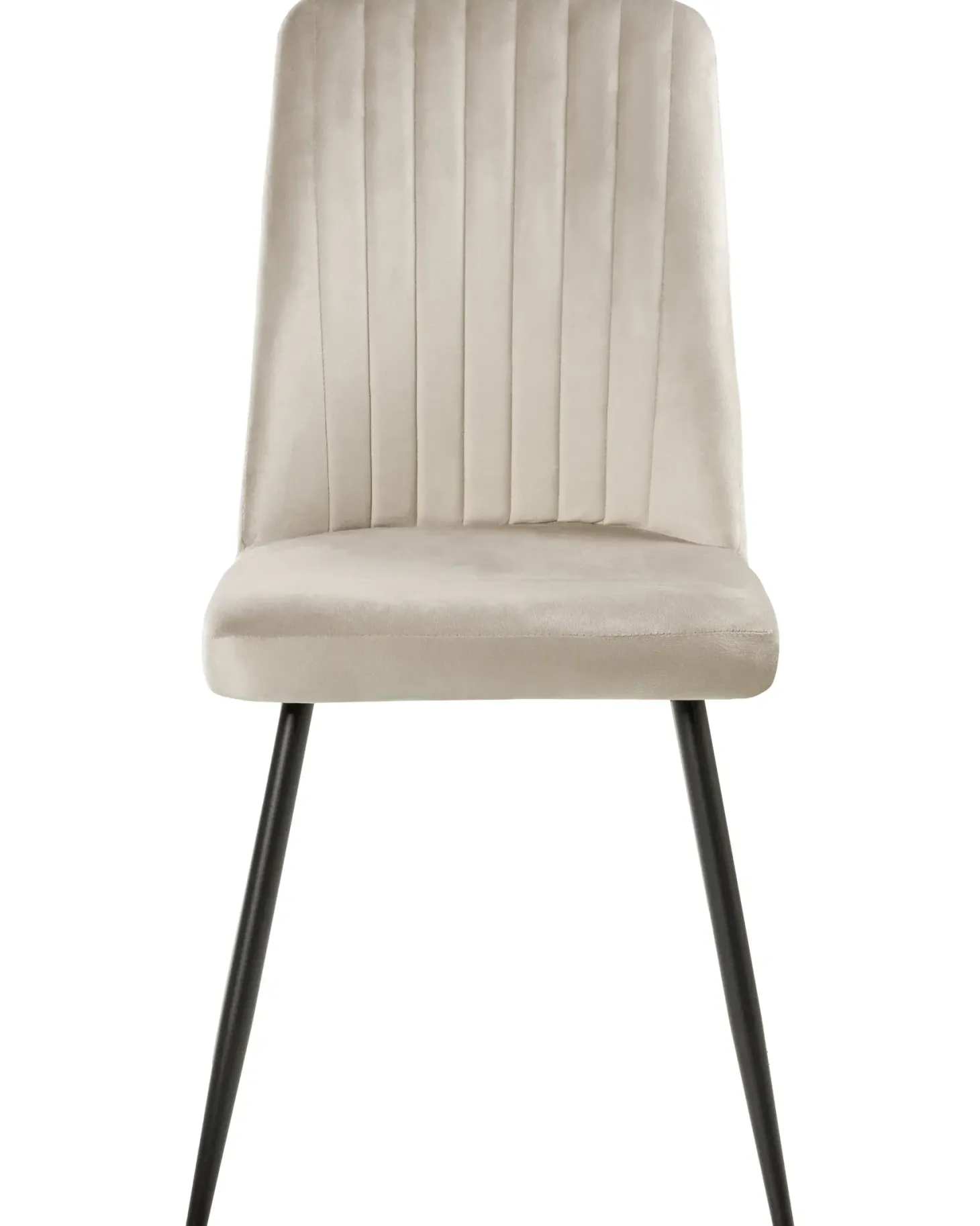 Sæt med 4 spisebordsstole KIRBY Velour Beige