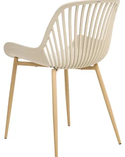 Sæt med 4 spisebordsstole KLEVE Beige