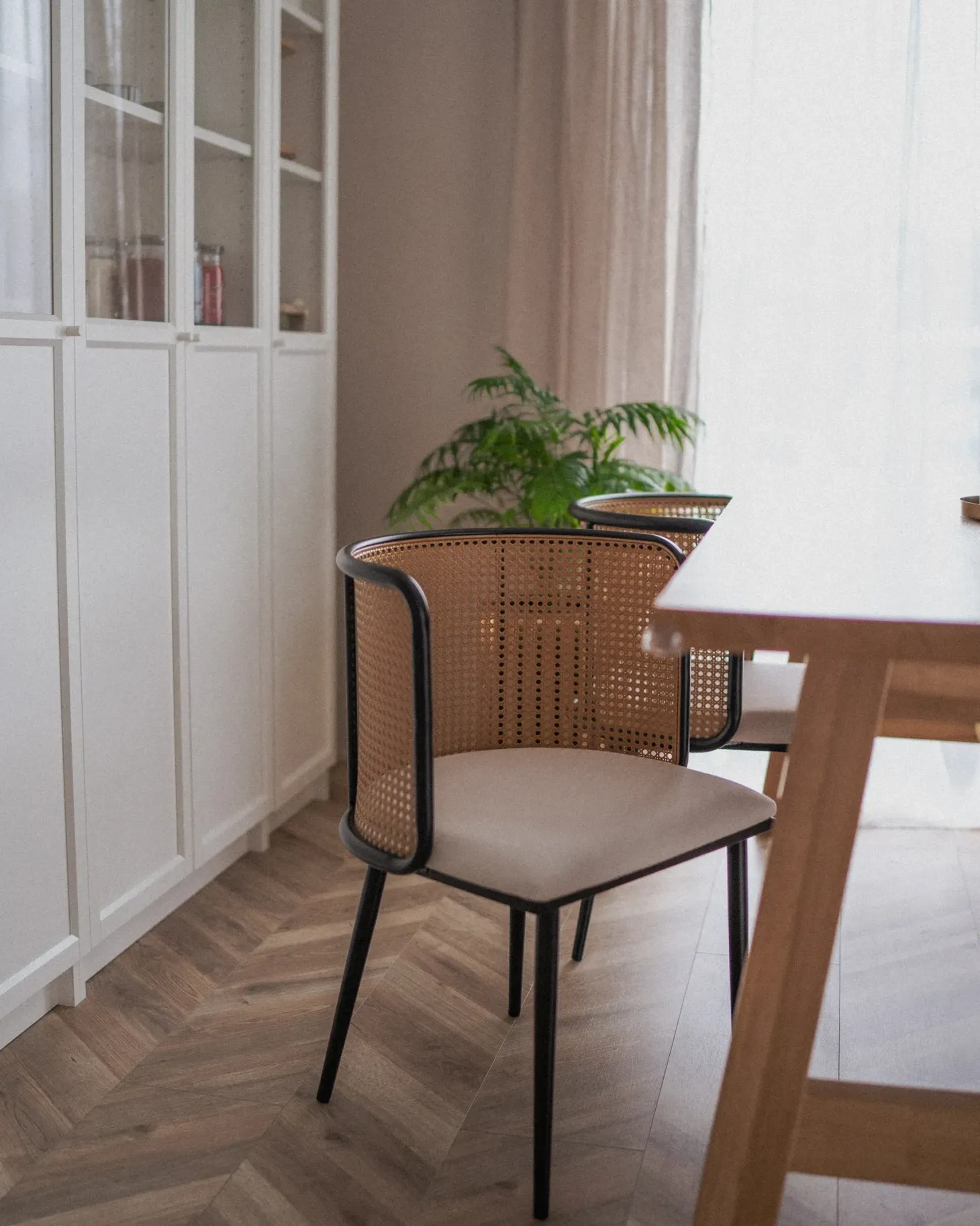 Sæt med 2 spisebordsstole KOBUK Metal Sort