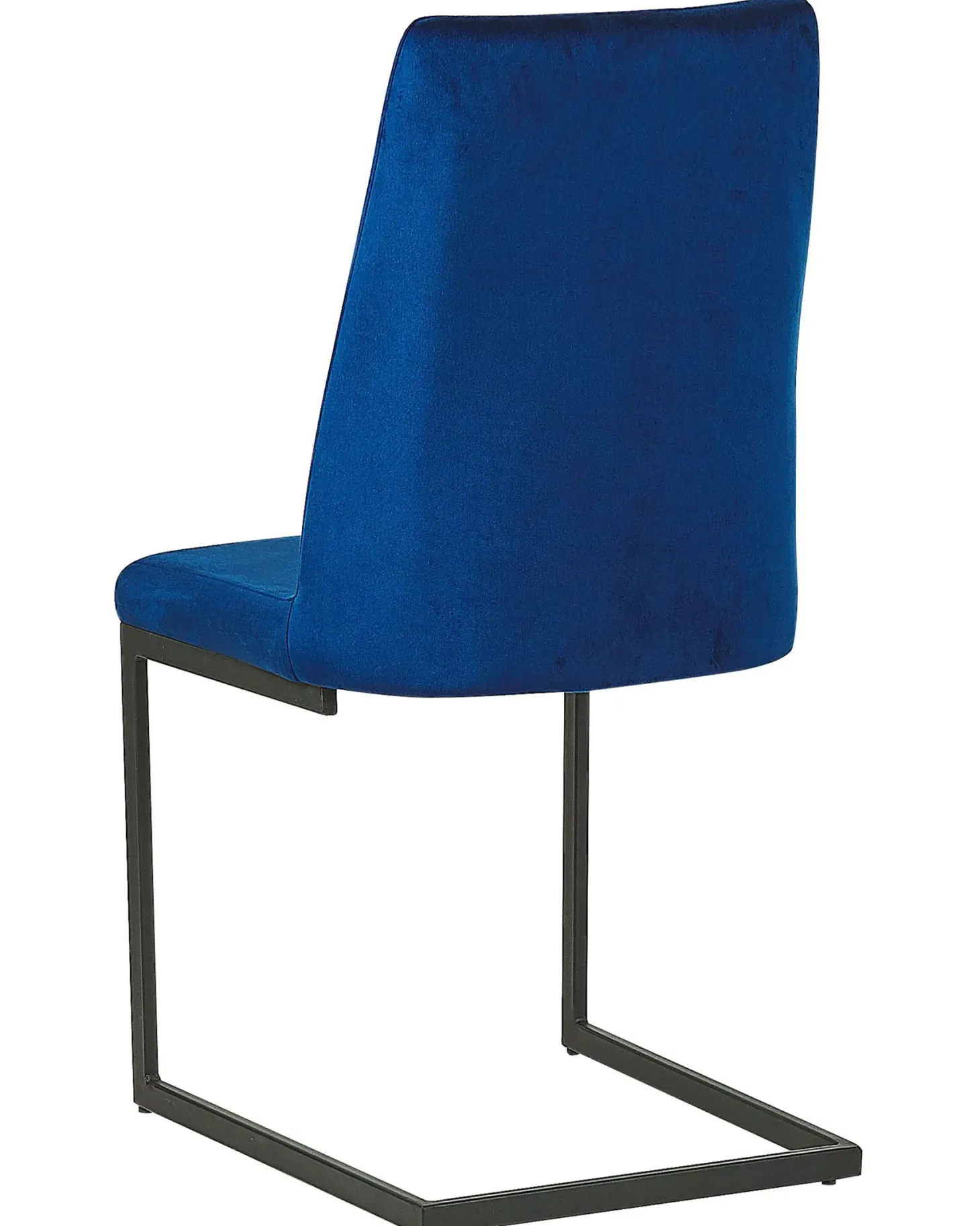 Sæt med 2 spisebordsstole LAVONIA Velour Navy Blå