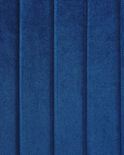 Sæt med 2 spisebordsstole LAVONIA Velour Navy Blå